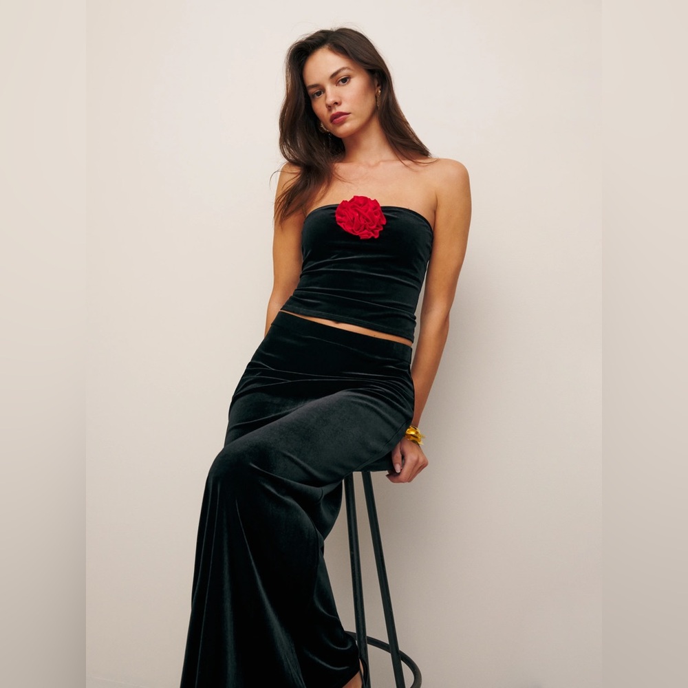 Adalynn Knit Two Piece Black Velvet Small